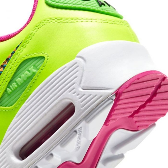 Air max 90 ltr. Volt/fire pink. Kids sneakers. - Picture 6 of 9